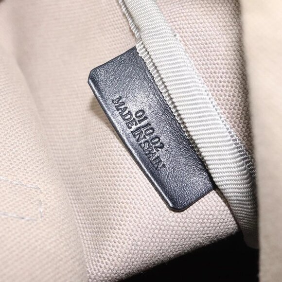 LOEWE Anagram Tote Bag PVC Black Gold Auth 122138 - Picture 10 of 16